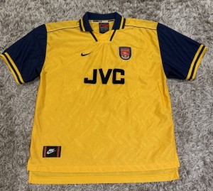 Authentic 96/97 XXL Arsenal Nike Away Football Shirt for sale on Ebay