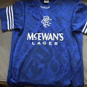 Rangers Home Shirt 90s Size Small Men’s Adidas Original Excellent Condition for sale on Ebay