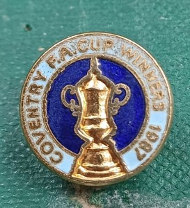 RARE England Coventry City FC Football Club Enamel Pin Badge FA CUP 1987 for sale on Ebay
