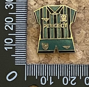 Football Badge Coventry City Peugeot Green Black Away Kit for sale on Ebay