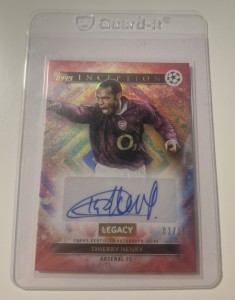 Topps Inception 2024/25 - Arsenal - Thierry Henry Auto 3/10 for sale on Ebay