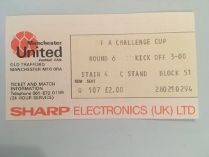 Man United V West Ham F.A.CUp 1984/85 ticket for sale on Ebay