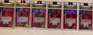 6x Manchester United Colour Match Autos /5 Topps Premier League 2025/26 for sale on Ebay