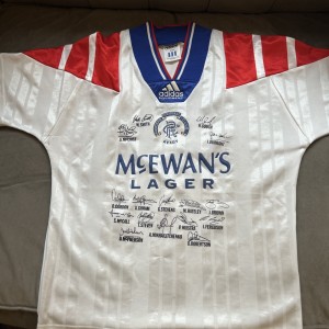 Glasgow Rangers FC - Champion league 92/93 Childs shirt for sale on Ebay