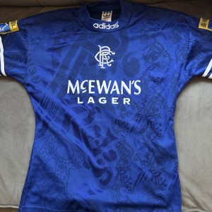 Retro Rangers FC Home Shirt 1994/1996 Football Shirt | Gascoigne #8 for sale on Ebay
