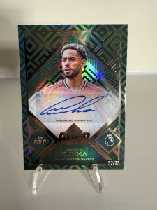2025-26 Topps Gold Matheus Cunha Auto /75 Manchester United for sale on Ebay
