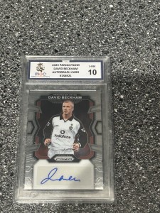 David Beckham Signed Graded Card Manchester United  for sale on Ebay