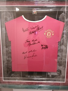 Signed Manchester United Football Shirt By Best, Law, Charlton And Stiles for sale on Ebay