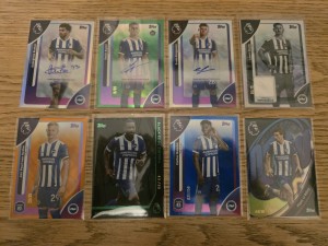 BRIGHTON 8 CARD VALUE BUNDLE 3X AUTO 1X RELIC 4X NUMBERED TOPPS PREMIER LEAGUE for sale on Ebay