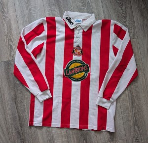 Original Rare ASICS Long Sleeve Sunderland Football Shirt Mens Large for sale on Ebay
