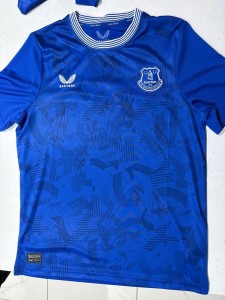 Authentic Hand Signed Everton Squad Shirt for sale on Ebay