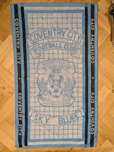 Coventry City Football Club Towel - Vintage 1990s - Sky Blues Beach for sale on Ebay