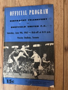 1962 EINTRACHT FRANKFURT V SHEFFIELD UNITED @ TORONTO VARSITY STADIUM 9/6/62 for sale on Ebay