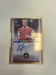 24/25 Topps Museum Dennis Bergkamp /99 Gold Framed Auto ARSENAL for sale on Ebay