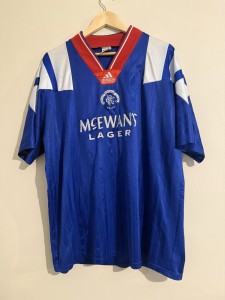 Original Rangers Home 92 Shirt Size XXL VGC for sale on Ebay