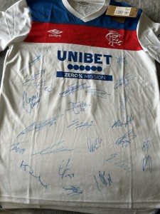 Current Rangers FC 2025/26 Signed Away Shirt. Size M With Tags for sale on Ebay