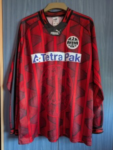Eintracht Frankfurt 1995 Home Shirt Size XL Puma #10 Okocha Long Sleeve TetraPak for sale on Ebay