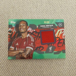 Topps UCC 2025-2026 Virgil Van Dijk Superstar Player Worn Relic /99 Liverpool FC for sale on Ebay