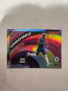 Topps Chelsea Team Set 25/26 Moises Caicedo Rainbow Flick Case Hit for sale on Ebay