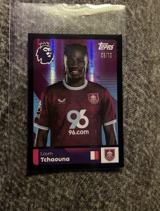Loum Tchaouna 6/10 Topps Premier League Sticker Burnley 2026 for sale on Ebay