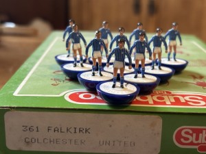 Subbuteo - LW TEAM - REF 361 Colchester United/Falkirk IN ORIGINAL REFERENCE BOX for sale on Ebay