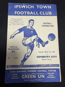 Ipswich Town Reserves v Coventry City Reserves  1955/56 (2/11) for sale on Ebay