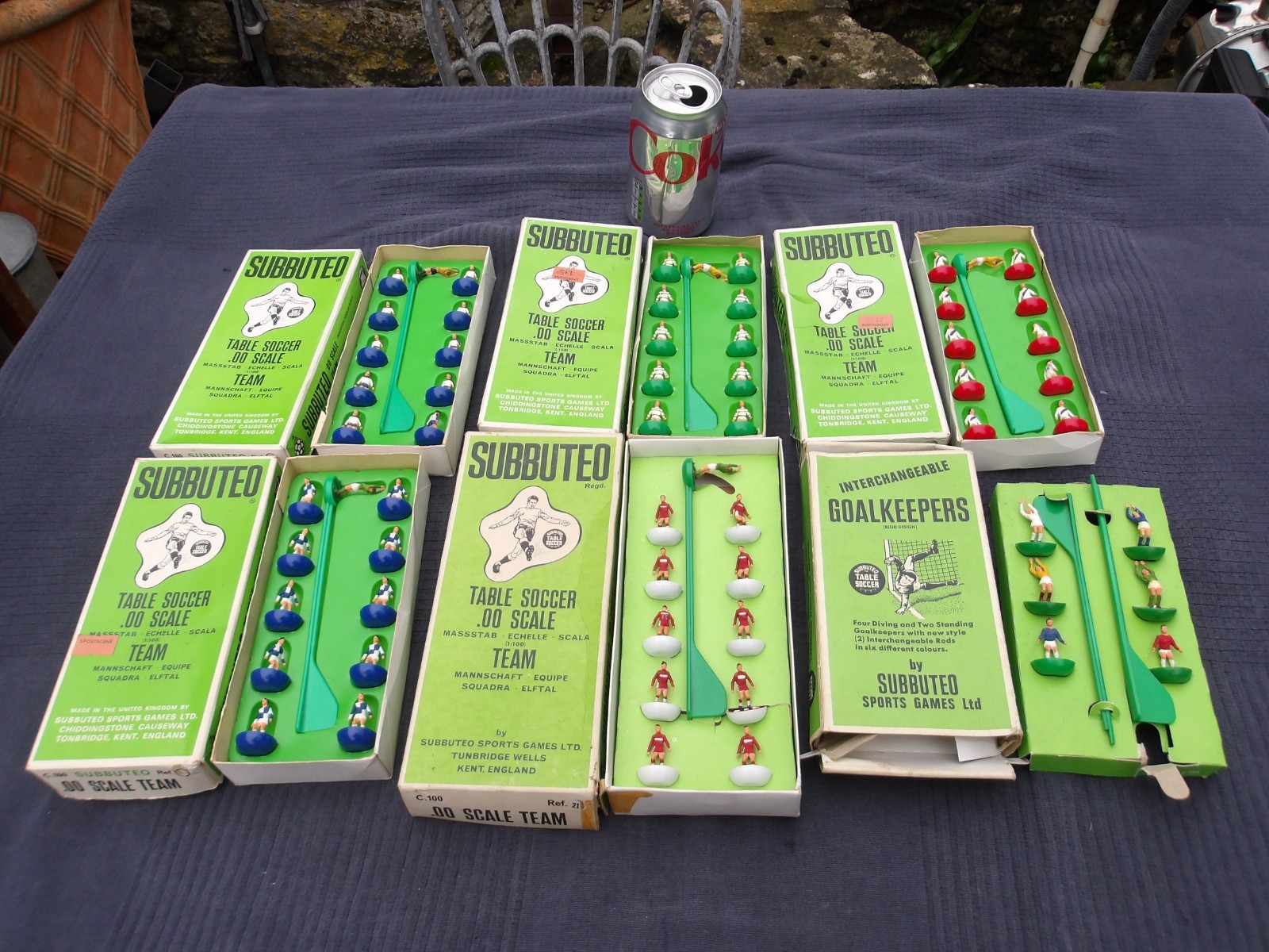 Job Lot of 5 Vintage 1970s SUBBUTTEO Teams + Set 6 Interchangeable Goal Keepers for sale on Ebay