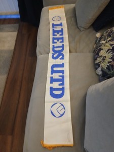 Leeds United Silk Scarf 1970's for sale on Ebay