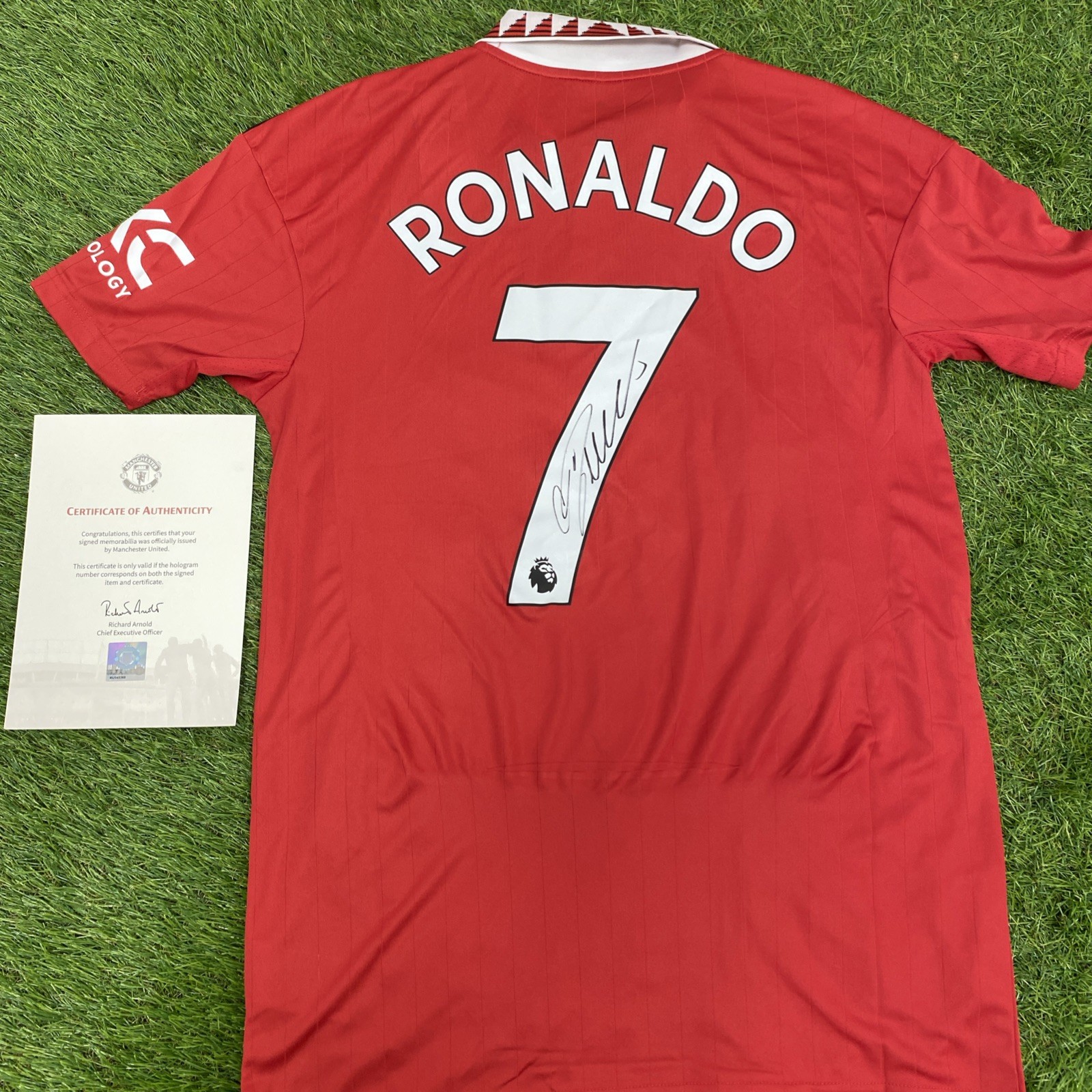 2022-23 Manchester United home Shirt Signed by Cristiano Ronaldo CR7 COA for sale on Ebay