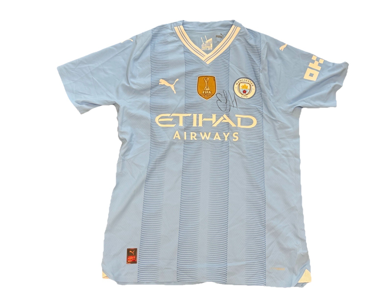 Erling Haaland Hand Signed Manchester City Football Shirt for sale on Ebay