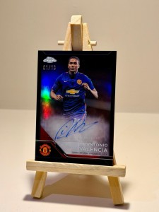 2024-25 Topps Chrome Manchester United Antonio Valencia Black  Auto 1/10 for sale on Ebay