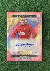 Topps Inception Wayne Rooney Auto 09/10 Manchester United Legend Mint for sale on Ebay