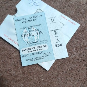 1966 World Cup Final Ticket & Jules Rimet Cup Tickets  Programme England Germany for sale on Ebay