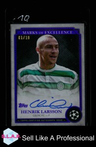HENRIK LARSSON 01/10 TOPPS MARKS OF EXCELLENCE UCL CELTIC FC 2024 AUTOGRAPH ENG for sale on Ebay