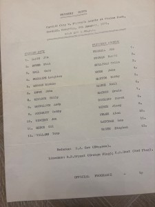 Cardiff City vs Plymouth Argyle Friendly Programme 1972/3 Season for sale on Ebay