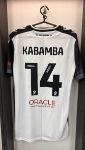 Nicke Kabamba - Signed match worn shirt for sale on Ebay