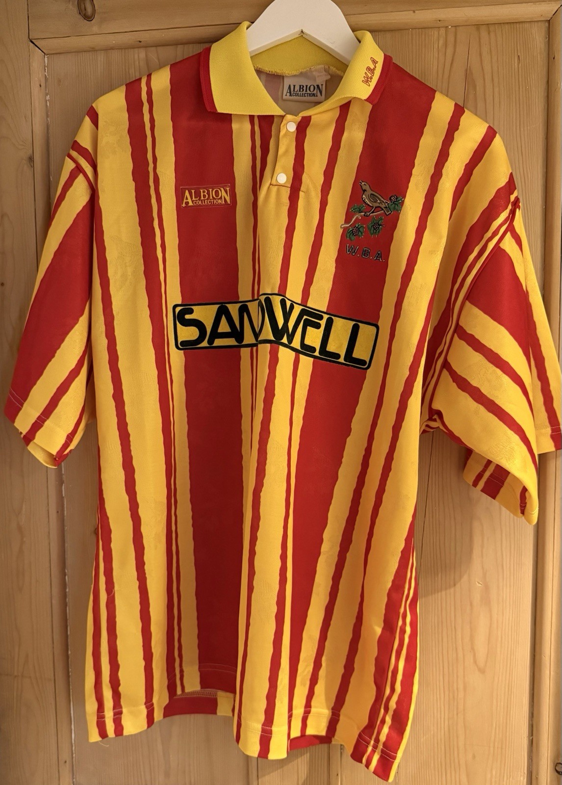  Albion Collection West Bromwich Albion 1992/93 Away Vintage Football Shirt XL.  for sale on Ebay