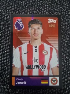 Topps Premier League 2026 Stickers Vitaly Janelt Numbered Parallel /10 Brentford for sale on Ebay