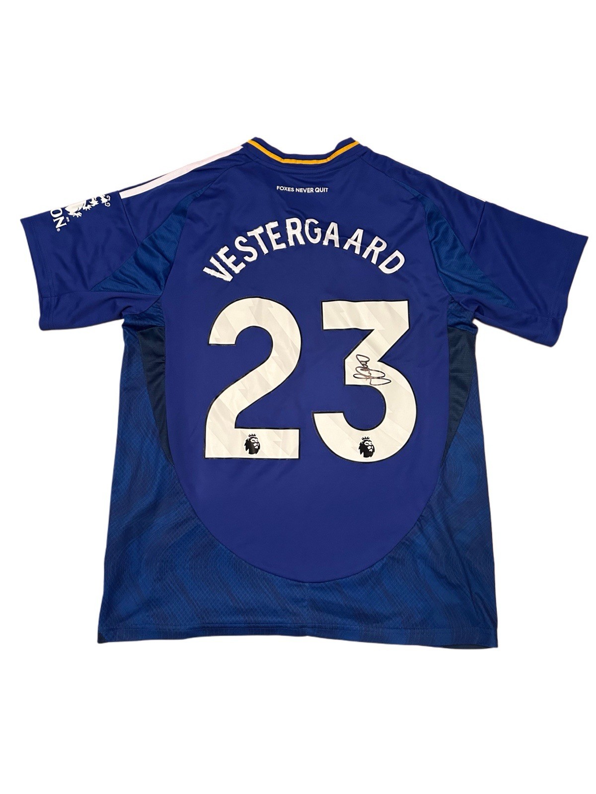 Jannik Vestergaard Leicester City Hand Signed Home Shirt for sale on Ebay