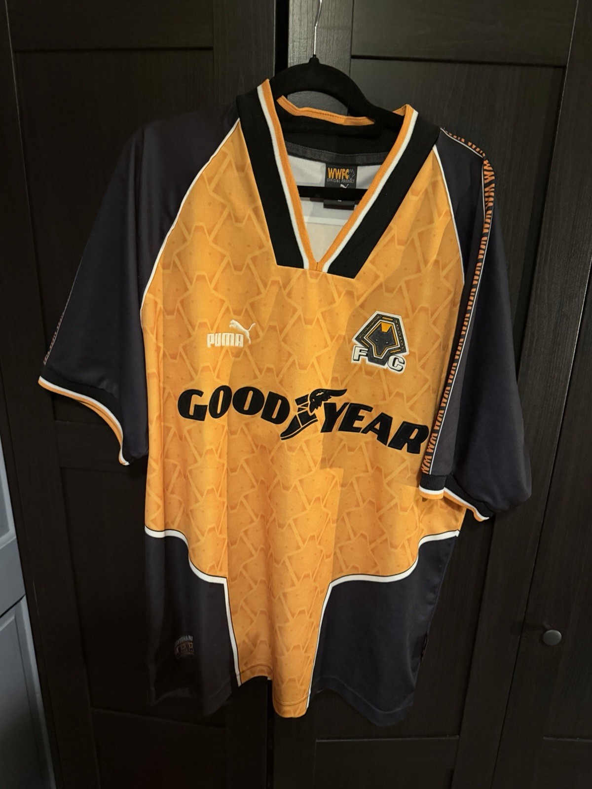 Puma Wolverhampton Wanderers Wolves 1996/1997 Home Shirt Mens Large for sale on Ebay
