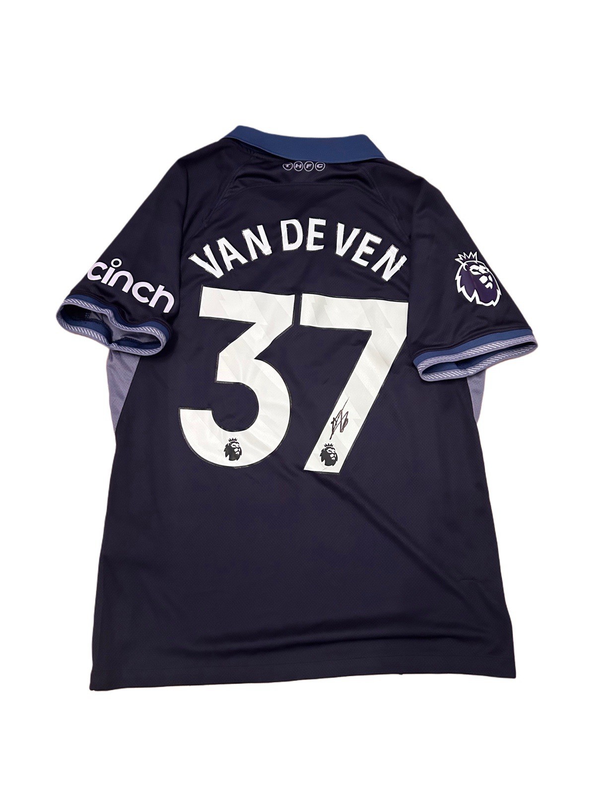 Micky Van De Ven Tottenham Hotspur Hand Signed Away Shirt for sale on Ebay