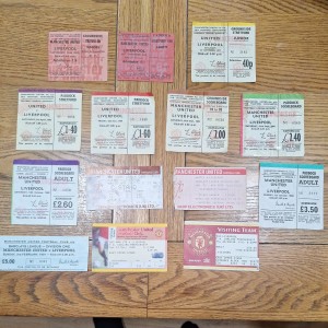 14 Manchester United v  Liverpool Ticket Stubs for sale on Ebay