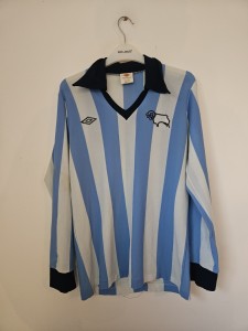 Ultra Rare Derby County 1975/76 Genuine Long Sleeve Third Shirt Mens Medium for sale on Ebay