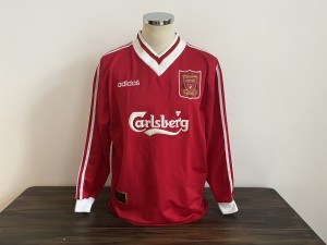 Liverpool Long Sleeve Home Shirt 1995/1996 Vintage Football Retro RARE for sale on Ebay