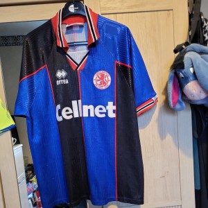 Middlesbrough Errea 1995/1996 away shirt, size Large.  for sale on Ebay