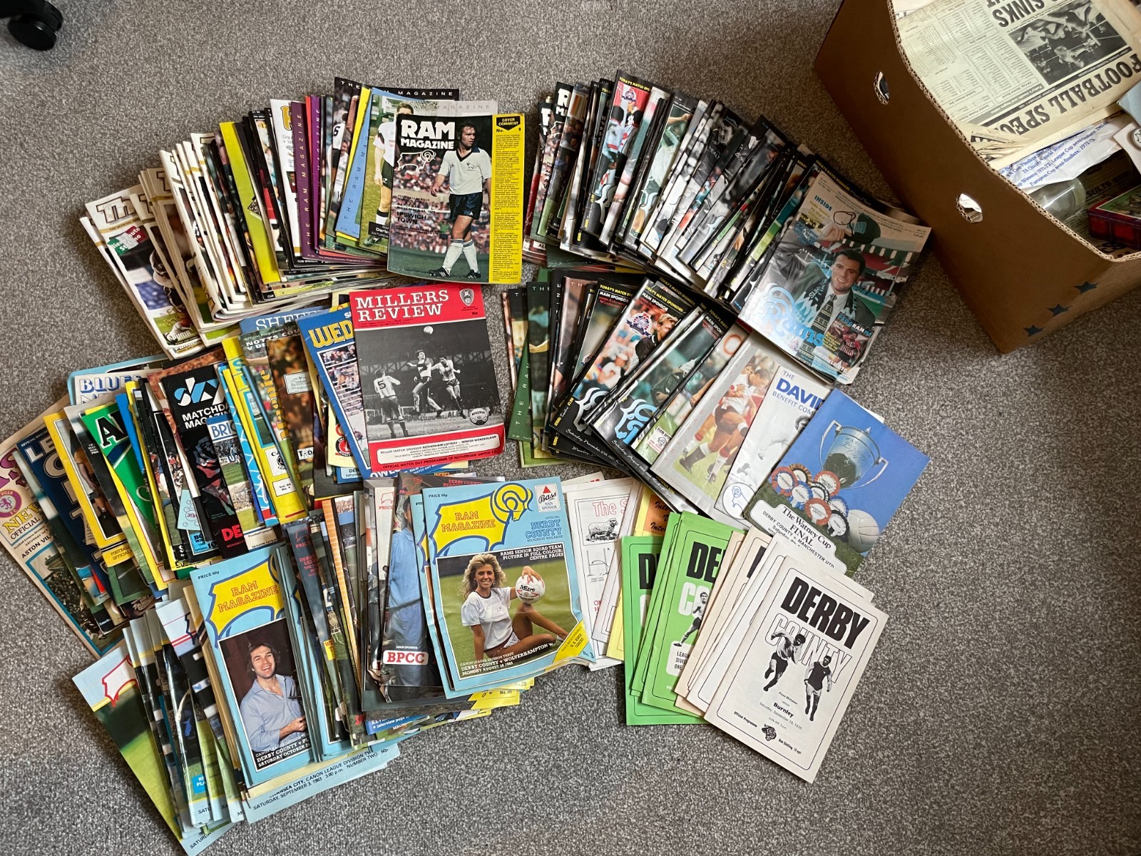 Large Derby County Football Collection Programs & Memorabilia etc 70s 80s 90s for sale on Ebay