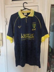 Norwich City F.C. Football Shirt Size Large European Debut for sale on Ebay