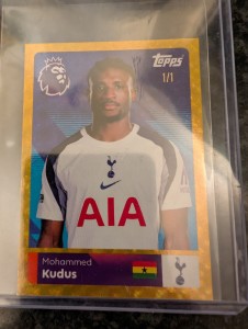 Topps Premier League 2026 Sticker 1/1 Mohammed Kudus West Ham United for sale on Ebay