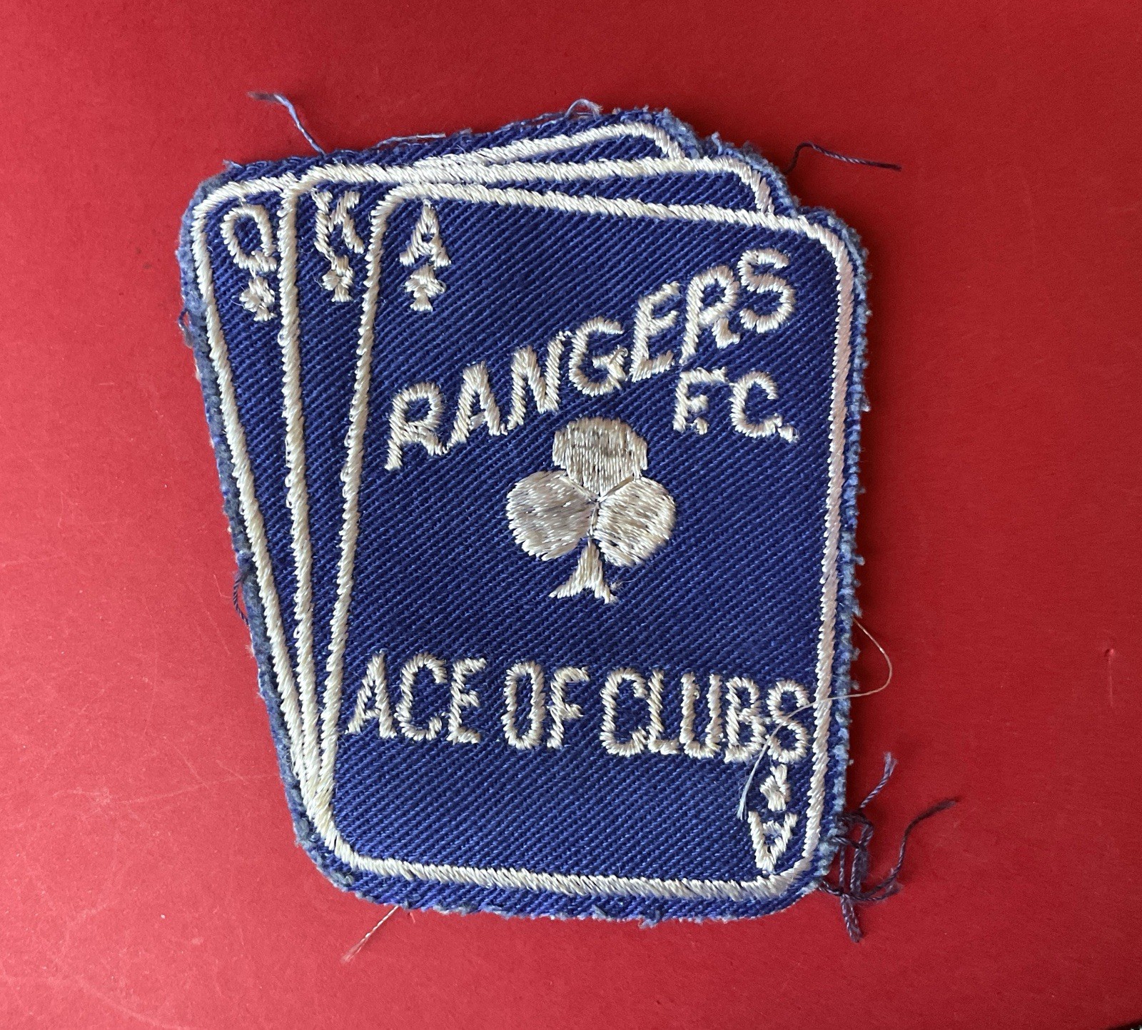 Vintage Ranger  FOOTBALL CLUB Cloth badge Patch Glasgow Ace Clubs Scotland for sale on Ebay