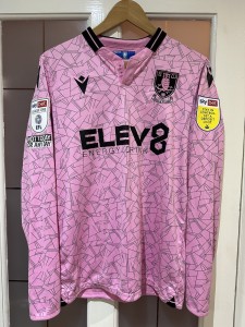 Sheffield Wednesday Match Worn #23 Pink Jersey Long Sleeve football Medium for sale on Ebay
